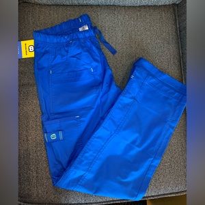 NWT WonderWink Scrub pant in royal blue size PETITE small